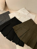 MQTIME  -  Boxy Pleated Mini Skirt High Waist Skirt Miniskirt  for Women Teengirl Preppy Style Y2K Aesthetic Outfit