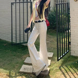  MQTIME  -  Spring New Hot Selling Slimming Design Horn Cut Cotton Solid Color Pants for Women
