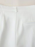 MQTIME  -  Autum Women's European And American Style Flip-up Short Vest Casual Pants Street Style Fashionable Elegant Suit