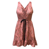 MQTIME  -  Floral Print Women's Sexy Deep V Dresses Spaghetti Straps Mini Dress Summer Boho Beachwear Dress Evening Party Sexy Dress Robe
