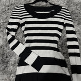 MQTIME  -  Casual Soft Gothic Woman Fashion Y2K Clothing Vintage Aesthetic Punk Sweater Chic emo Classic Knitwear Harajuku Long Sleeve Tops