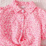 MQTIME  -  Summer Baby Girl Outfits Set Children Clothes Korean Fashion Print Short Sleeve Cotton Tops+Skirt Boutique Kids Clothing BC1451