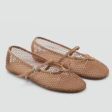 MQTIME  -  Mesh Summer Ballet Flats Shoes Women Buckle Strap Breathable New Flats Shoes Ladies Black Mary Janes Footwear Loafers