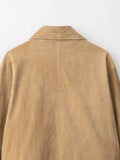  MQTIME  -  Women Suede Leather Jacket New Autumn Winter Fashion Long Sleeve Zipper  Coat Chic Female High Street Lapel Outerwear