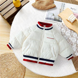 MQTIME  -   Kids Baseball Cotton Clothes Jackets Autumn Winter Padded Down Warm Coats Boys Girls Fashion Outerwear 2-10 Years