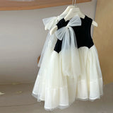 MQTIME  -  Baby Girls Sweet Dress Summer New Style Baby Birthday Princess Gown Kids Mesh Puffy Vestidos Children Casual Sleeveless Clothing