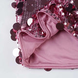 MQTIME  -  Women Sparkling Sequins Night Club Party Shorts Sexy Low Waist Slim Y2K Streetwear Bottoms Summer Holiday Outfitss All Matching