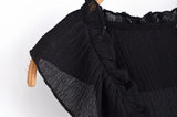 MQTIME  -  Summer New Arrivals Women's Retro Casual French Ruffle Sleeveless V-Neck Cake Skirt Fashion Mini Dress