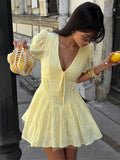 MQTIME  -  Summer New Sexy Waist Cinching Women Strap Dress Simple Embroidery Femalesolid Color Short Dresses