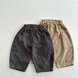  MQTIME  -  Autumn New Children Casual Pants Fashion Boys Simple Pocket Trousers Solid Baby Girls Loose Harem Pants Cotton Kids Clothes