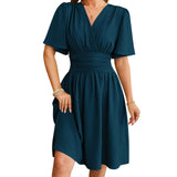 MQTIME  -  Elegant Floral Print Sleeveless Maxi Dress Women Summer Boho V-Neck Casual A-line Dress with Pockets and Belt