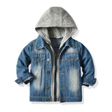MQTIME  -  Denim Jackets For Boys Fashion Short Coats Children Clothing Spring Autumn Boys Girls Jean Outerwear Kids Single-breasted Jacket