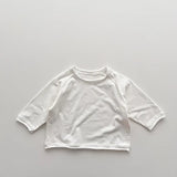 MQTIME  -  Autumn New Children Long Sleeve T Shirts Cotton Boys Casual Tee Solid Kids Girls Soft Bottoming Tops Baby Clothes
