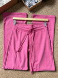 MQTIME  -  Rose Red Straight Sweatpants Women Low Waist Drawstring Long Pants Solid Casual All Match Cotton Sport Trousers Summer New