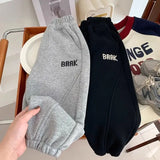  MQTIME  -  Toddler Boys Pant Letter Embroidery Thicken Warm Kids Baby Boys Jogger Pant New Winter Elastic Waist Infant Girls Harem Pant