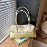 MQTIME  -  Korean Style Polka Dot Small PU Leather Top Handle Bag Ladies Contrast Color Shoulder Crossbody Bags New Trend Handbag