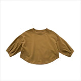 MQTIME  -  Autumn New Children Long Sleeve T Shirts Solid Baby Boys Casual T Shirts Cotton Girls Loose Bottoming Tops Kids Clothes