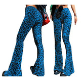  MQTIME  -  Flare Yoga Pants For Women - Soft High Waist Bootcut Leggings Tall & Long Leopard Flared Pants