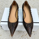 MQTIME  -  Retro Women's Shoes Exquisite Pointed Tip High Heels for Woman French Style Classic Casual Shoes Designer Shoes Zapatos De Mujer