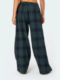 MQTIME  -  Women's Elastic Waist Baggy Pants Spring Summer Striped/Plaids/Letter Heart Print Wide Leg Lounge Bottoms Casual Trousers