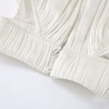  MQTIME  -  Solid Loose Casual Blouses For Women O Neck Sleeveless Temperament Minimalist Shirts Female Fashion Style Clothes