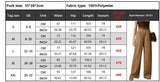 MQTIME  -  Elegant High Waist Wide Leg Women's Casual Spring Summer Loose Business West Pants Female Fashionable Commute Polyester