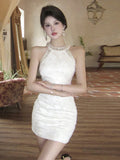 MQTIME  -  Heavy Industry Design Sense Internet Celebrity Temperament Style DressWestern Style Slim Banquet Dress Bag Hip Dress 2025 New