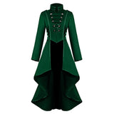 MQTIME  -  Women Gothic Steampunk Button Lace Corset Dress Medieval Court Style Party Dresses Halloween Costume Coat Tailcoat Jacket