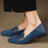 MQTIME  -  Fashion Women Shoes French Style Retro Soft Leather Loafers for Woman Comfort Vacation Casual Shoes Designer Shoes Zapatos Mujer