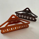 Mqtime Korean Woman Large Hollow out Triangle Acetate Hair Claws Ladies Hairpins Hairgrip Headwear Barrettes Washing Face Hair Clips