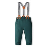 MQTIME  -  4Piece Sets Spring Autumn Kids Clothes Boys Korean Fashion Gentleman Long Sleeve Baby Tops+Pants Toddler Boutique Outfits BC1255