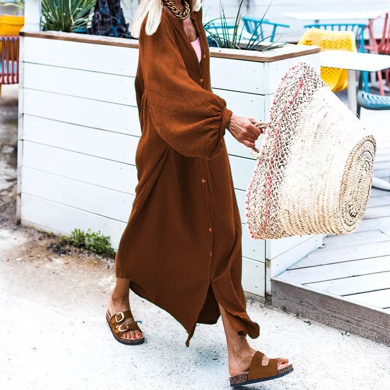 Mqtime Fall Clothes For Women Stand Collar Sexy Loose Lady Dress Solid mqtime Mqtime Fall Clothes For Women Stand Collar Sexy Loose Lady Dress Solid mqtime