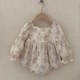 MQTIME  -  New Spring European American Style Sister Dress 1-4Yrs Girl Party Dress Long Sleeved Cotton Print Kids Princess Dresses