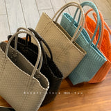 MQTIME  -  Hanrted Large Capaci Basket Bag Orange Jasmine Spring Summer Handheld Beach St Woven Bag Korean Sle oulder Bag