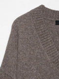  MQTIME  -  Elegant Solid V-neck Sweater For Women Autumn Winter Classical Knitted Pullover Long Sleeve Lady Street Simple Basic Jumper