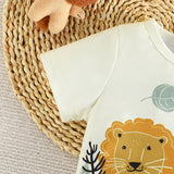 MQTIME  -  Summer Toddler Boy Outfits Kids Boutique Clothes Korean Casual Cartoon Short Sleeve Tops+Shorts Baby Luxury Clothing Sets BC1756