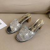 MQTIME  -  High Heels Sexy Ladies Ladies Dress Shoes Italian Women Shoes Decorated with Rhineston Plus Size Women Shoes 42 Heels Women