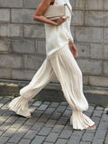  MQTIME  -  Fashion Micro Perspective Cotton Legged Pants New Spring And Summer Women Elegant Loose Soft Cool Commuting Beach Balloon Pants