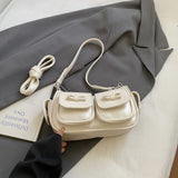 MQTIME  -  Vintage Fashion PU Bow Multi-pocket Large Capacity Storage Bags Shoulder Bag Underarm Bags Crossbody Bag Woman Bags