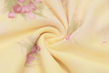  MQTIME  -  Summer Flower Print French Temperament Irregular Hem V Neck Sleeveless High Waist Dresses