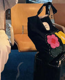 MQTIME  -  Flower Hand-embroidered Bag High-quality Casual Canvas Large Capacity Shoulder Crossbody Bag