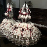 MQTIME  -  Handmade Girls Birthday Lolita Dress Trailing Princess Adult Party Dress Women Wedding High Quality Dress Photography Clothes
