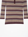  MQTIME  -  Women's Elegant Knitted Pullover Women Fashion Stripe Long Sleeve Sweater 2026 New Casual O neck Knitwear Tops ﻿ ﻿