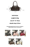  MQTIME  -  Vintage Fashion Cool Punk PU Leather Cross Large-capacity Storage Bag Unisex Bag Crossbody Bags Handbag Womens Bag Purses