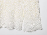MQTIME  -  Sexy Beige Black Sheer Jacquard Lace Strapless Dress Women Side Zipper Low Waist Slit Hem Tube top Short Robe