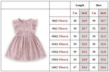 MQTIME  -  Girls Dress Lace Hollow out Children Wedding Dress Ruffle Sleeve Kid Party Princess Elegant Costume Baby Clothes Autumn A477