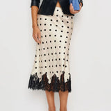 MQTIME  -  Fashion Lace Patchwork Long Skirt Women's Slim High Waist Commute Elegant Party Y2k Skirt Female Summer Maxi Skirt