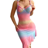 MQTIME  -  Women s Lace Trimmed Satin Chemise Nightgown Elegant V-Neck Slip Dress Sleepwear Lingerie with Floral Embroidery