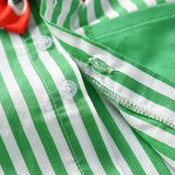 MQTIME  -  4Piece Sets Spring Autumn Boys Boutique Clothing Korean Fashion Gentleman Stripe Long Sleeve Baby Tops+Pants Kids Clothes BC1647