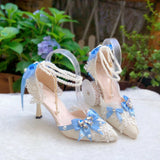 MQTIME  -  high heels for woman bridal wedding shoes designer luxury heel high quality shoes lolita y2k heels french style bow pearl 2000s